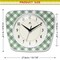 Infinity Instruments Plaid Trapezium Wall Clock, Green, 9.25 in. x 10.875 in. 20352GR-4579 - alternate 7